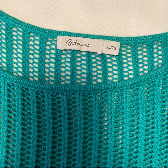 Reitmans Women’s Boat Neck Eyelet XL/TG Sweater Top - Picture 7 of 12